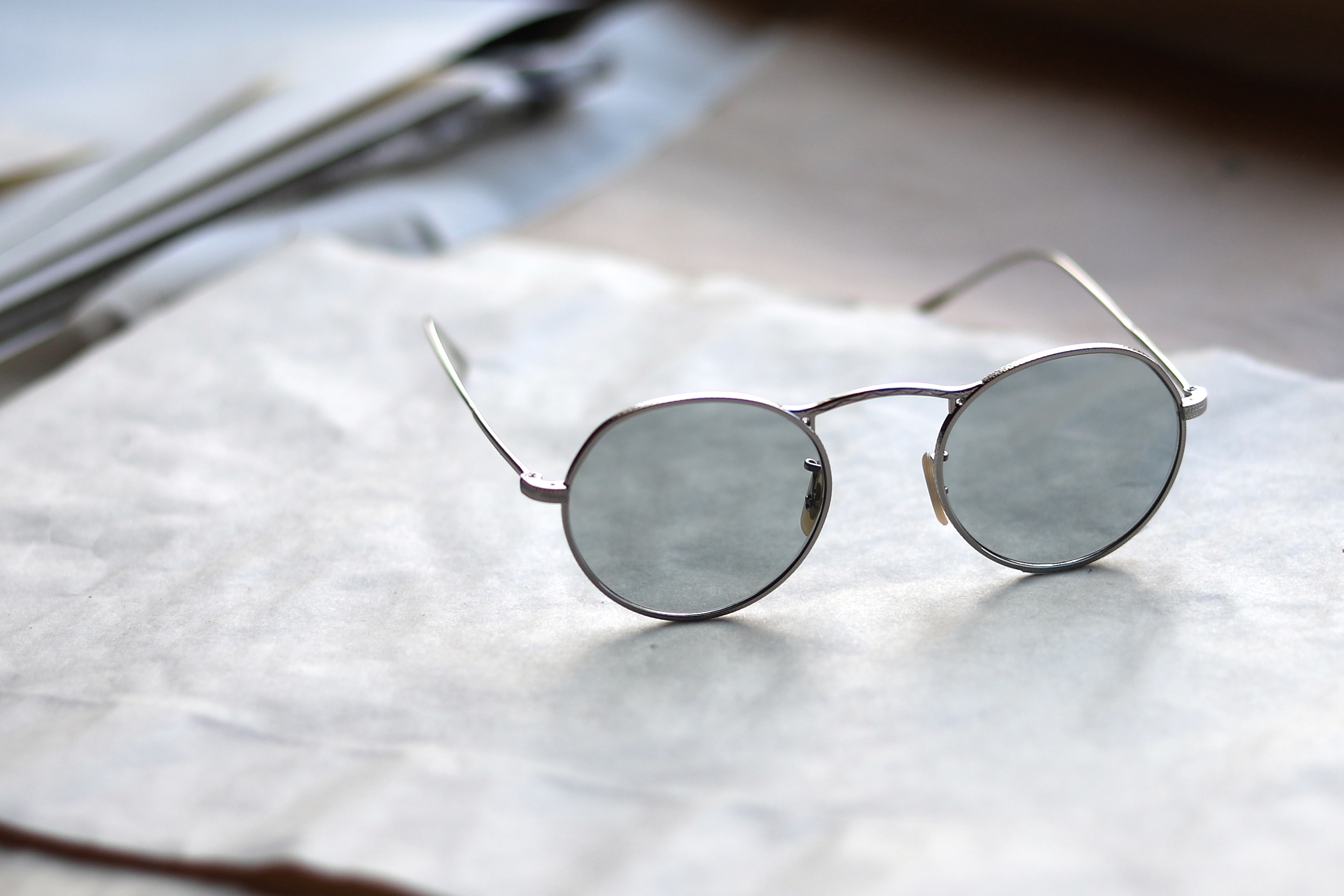 美品 OLIVER PEOPLES M-4 SUN（純正偏光ガラスレンズ）